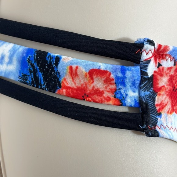 BINGO 2pc Bikini XL Hawaiian Floral surf Beach Swimsuit - Picture 16 of 16